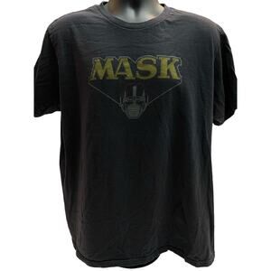 Vintage M.A.S.K. T-Shirt Black Adult Size XL | Retro 80s Cartoon Mask Tee